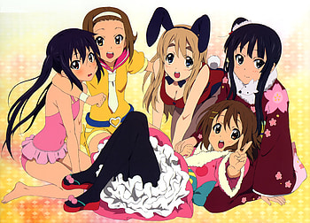 K-ON Mio, Ritsu, Yui, Tsumugi, Azusa, ritsu, yui, cute, mio, azusa, music, anime, tsumugi, k-on HD wallpaper