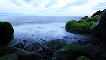 The First Morning Waves, waves, morning, ocean, surf HD wallpaper