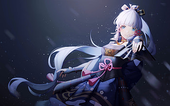 Kamisato Ayaka, , darkness, Genshin Impact, manga, Kamisato Ayaka Genshin Impact, Ayaka Kamisato HD wallpaper