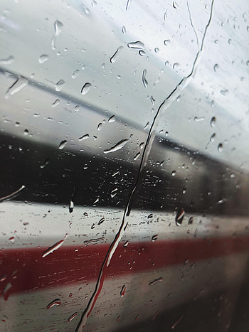 Rain, Drops, Macro, Blur, Smooth, Glass HD phone wallpaper