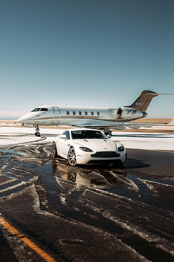 Airport, Aston Martin, Cars, Car, Plane, Airplane HD phone wallpaper