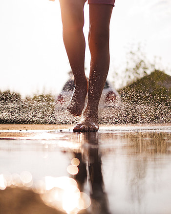 Water, Drops, Miscellanea, Miscellaneous, Legs, Spray, Puddle HD phone wallpaper