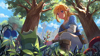 Korok Forest, Link (Legend of Zelda) HD wallpaper
