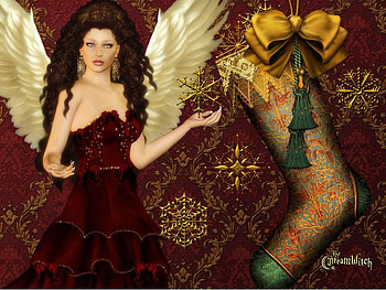 Fairy, stocking, abstract, fantasy HD wallpaper
