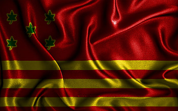 Ilheus flag, , silk wavy flags, brazilian cities, Day of Ilheus, Flag of Ilheus, fabric flags, 3D art, Ilheus, cities of Brazil, Ilheus 3D flag HD wallpaper