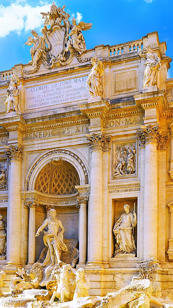 Trevi Fountain's allure, Romantic tradition, Iconic symbol, Eternal beauty HD phone wallpaper