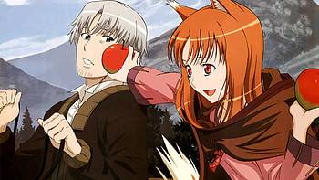 Spice and Wolf, Holo and Yuzuriha Inori, Guilty Crown crossover HD wallpaper
