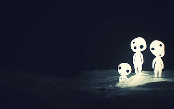 View Kodama - Studio Ghibli - & Background, Ghibli Minimalist HD wallpaper