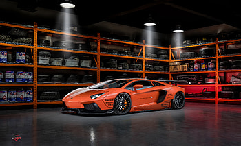 Orange Lamborghini , lamborghini-huracan, lamborghini, cars, behance HD wallpaper