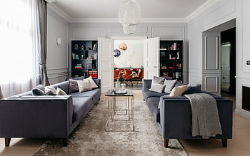 stylish apartment design, living room, classic style, modern interior, classic style living room, living room idea HD wallpaper