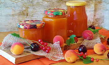 Food, Cherry, Currant, Jam, Apricots HD wallpaper