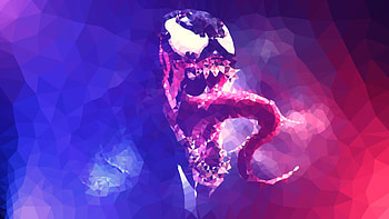 Venom Lowpoly, venom, low-poly, superheroes, artist, artwork, digital-art HD wallpaper