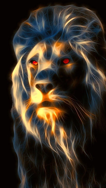 Black Lion, Red Eyes, h d HD phone wallpaper