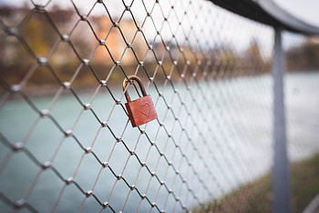 Love, Lock, Grid, Heart HD wallpaper