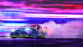 Toyota Supra Neon Drift HD wallpaper