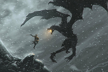 Alduin the World-Eater, Skyrim HD wallpaper