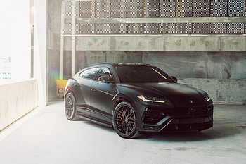 Vossen RodSpeed Matte Black Urus , lamborghini-urus, lamborghini, cars HD wallpaper