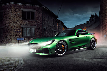 Mercedes Benz AMG GT R Night, mercedes-amg-gtr, mercedes, cars, behance HD wallpaper