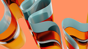 Orange Waves Abstract , abstract, artist, artwork, digital-art, behance HD wallpaper
