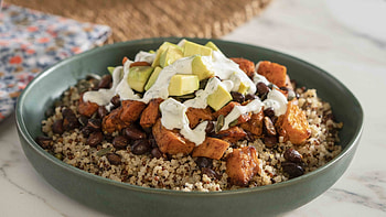 Sweet potato, Quinoa HD wallpaper