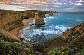 Ocean, Twelve Apostles, Beach, Coast HD wallpaper