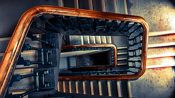 Wooden stairs, house, indoor HD wallpaper