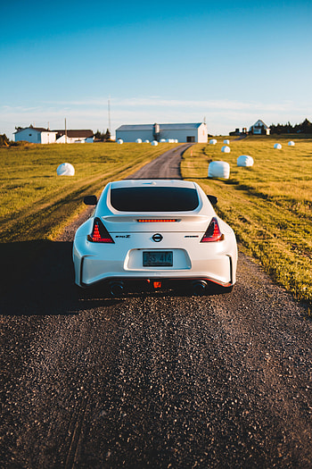 Sports, Nissan, Cars, Road, Car, Sports Car, Back View, Rear View, Nissan 370Z HD phone wallpaper