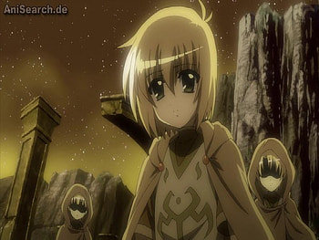 Yuuno Scrya Screenshot, other, yuuno, sad, screenshot, yuuno scrya, mgln, magical girl lyrical nanoha, anime, cape, snow, scrya HD wallpaper