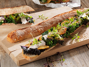 Grilled vegetable baguette, Healthy option, Satisfying meal, Flavorful combination HD wallpaper