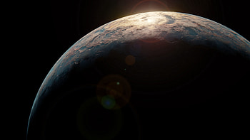 Universe, Glare, Ball, Planet HD wallpaper