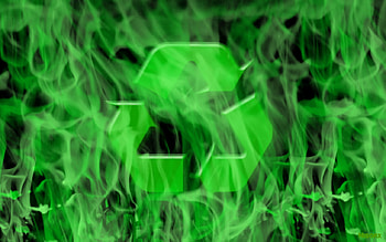 Green Recycle, recycle, wide, green, nature, , fire HD wallpaper