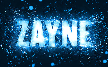 Happy Birtay Zayne, , blue neon lights, Zayne name, creative, Zayne Happy Birtay, Zayne Birtay, popular american male names, with Zayne name, Zayne HD wallpaper