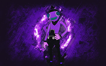 Fortnite Mezmer Toona Fish Skin, Fortnite, main characters, purple stone background, Mezmer Toona Fish, Fortnite skins, Mezmer Toona Fish Skin, Mezmer Toona Fish Fortnite, Fortnite characters HD wallpaper