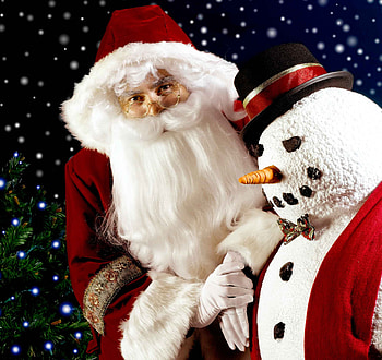 Magic Christmas, snowman, holidays, christmas, santa HD wallpaper