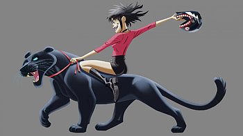 Gorillaz, Artistic expressions, Vibrant colors, Captivating designs HD wallpaper