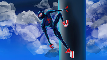 Urban Heroics Miles Morales Swings Into The Night , spiderman, miles-morales, superheroes, artist, artwork, digital-art, deviantart HD wallpaper