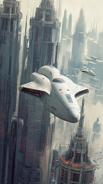 Retro-Futuristic Cityscape , futuristic city HD phone wallpaper