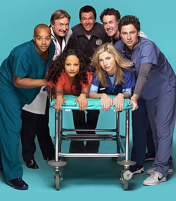 Donald Faison, TV shows, Zach Braff, Rewatches series HD phone wallpaper