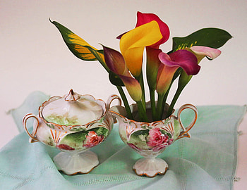 beautiful calla lilies, nature, flowers, tea, lilies HD wallpaper