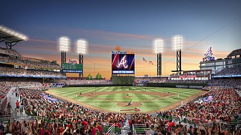 Truist Park, Atlanta Braves HD wallpaper