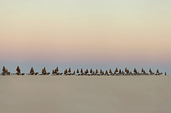 Horizon, skyline, sky, sunset, beach, sand HD wallpaper