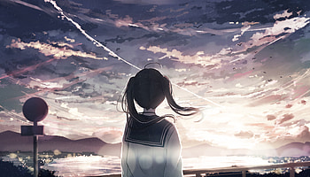 School Anime Girl , anime-girl, anime HD wallpaper