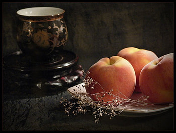 Velvet, sweet, peach, color, form, nature, fruits, sensual HD wallpaper