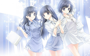 Cute anime girls, girls, anime, Pink, Black hair HD wallpaper