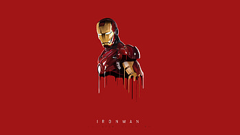 Iron Man Minimal, iron-man, minimalism, artist, artwork, behance, superheroes, digital-art HD wallpaper