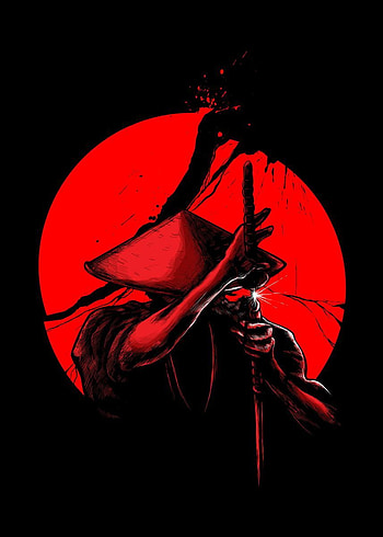 Samurai Slice' Poster by Lou Patrick Mackay. Displate. Samurai , Samurai drawing, Samurai artwork, Ninja vs Samurai HD phone wallpaper
