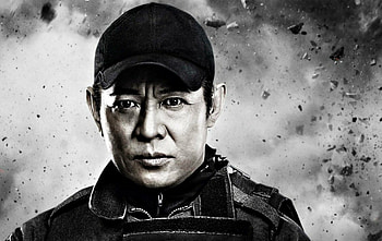 Jet Li as Yin Yang, white, black, man, poster, The Expendables 2, Yin Yang, movie, actor, Jet Li, hat HD wallpaper