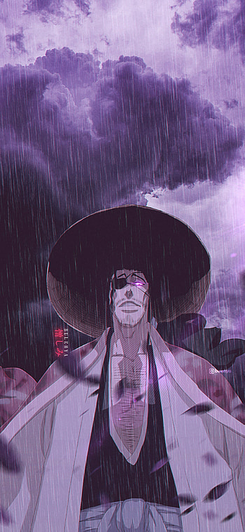 Bleach, sky, bankai, magenta, soulsociety, kurosaki, captain, arrancar, gin, hitsugaya, shunsui, aizen, ichigo, kyoraku, anime, kenpachi HD phone wallpaper