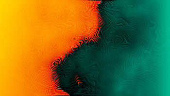 Orange Green Abstract , abstract, artist, artwork, digital-art HD wallpaper