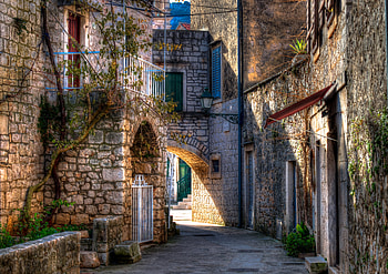 Building, Street, Croatia HD wallpaper